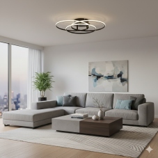 GLOBO 67355-40 KOMBOS stropní svítidlo D456mm LED 40W 4680/2920lm 4000K černá