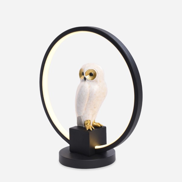 LED stolná lampa - Sova 150 lm 3000K bielo zlatá bez adaptéra Zuma Line SOWA EX04F332U-1