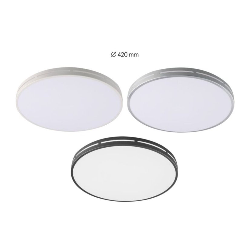 Immax 07145-B42 NEO LITE VISTAS stropní svítidlo LED D420mm 24W/1680lm 2700-6500K černá, dálkové ovládání