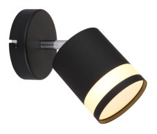 GLOBO 57852-1 LUCERO nástěnné bodové svítidlo/spot 1xGX53 7W 600/364lm 3000K černá, opálová