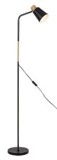 RABALUX 74003 Azim stojací lampa 1xE27 V1480mm černá, imitace dřeva