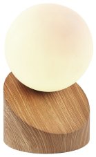 GLOBO 50300146 ALISA dotyková stolná lampička V160mm 1xG9 3W 330/275lm 3000K vzhľad dreva