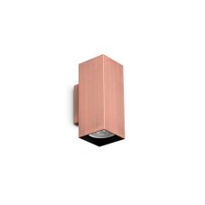 Nástenné svietidlo 2x GU10 medená IP20 Ideal Lux LOOK 370354