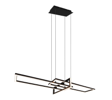 TRIO 320310332 SALINAS závěsné svítidlo LED 34W/4200lm 3000K černá matná, switchdimmer