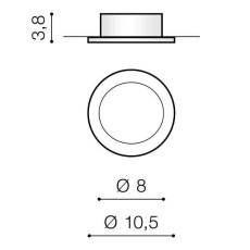 AZZARDO AZ3532 TECHNOLine IBIZA BLACK/BLACK zápustné svietidlo 1xGU10 50W IP20 čierna/čierna