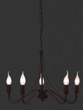 TRIO Reality R1198-24 Country Luster 5xE14 hrdzavá