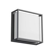 REDO 90565 QUADRIS vonkajšie stropné svietidlo SMD LED 20W 2500/1725lm 3000K IP54 tmavošedá