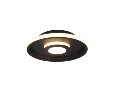 TRIO 680810332 ASCARI stropné svietidlo LED D300mm 28W/3200lm 3000K IP44 matná čierna, switchdimmer