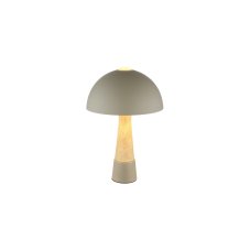 Stolná lampa 1x E27 šedá, imitácia travertínu IP20 GLOBO lighting PAULIN 51070110