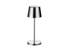 Ideal lux 346922 CUTE vonkajšia dotyková stolná lampička V208mm LED 3W 220/110lm 2200-2700K IP65 chrómová, nabíjacia stanica