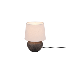TRIO R50961844 LOU stolní lampička D180mm 1xE14 hňedá, béžová