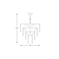 Závěsné svítidlo 5x E14 zlaté Zuma Line GLD AMEDEO 17106/4+1-GLD