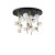 Ideal Lux 328393 PERLAGE stropní svítidlo 18xG9 D750mm saténová mosadz, bílá