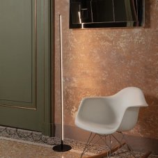 Ideal Lux 258904 YOKO stojací lampa LED D200mm 17W/1500lm 3000K černá