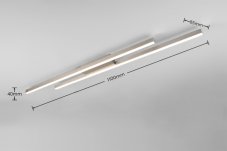 TRIO Reality R67882107 ODIO stropní svítidlo SMD LED 22W/2500lm 3000K nikl matný