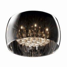 Stropné svietidlo 40 cm 5x G9 dymová chrómová Zuma Line Crystal C0076-05L-F4FZ