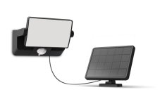 Solární nástěnné svítidlo se senzorem LED 3000K čierna IP44 PHILIPS Fyns 8721103105653