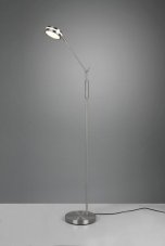 TRIO 426510107 FRANKLIN dotyková stojací lampa SMD LED V1330mm 6,5W/650lm 2700+3200+4000K matný nikl, stmívatelná