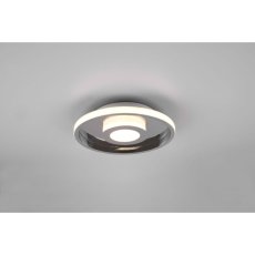 TRIO 680810306 ASCARI stropné svietidlo LED D300mm 28W/3200lm 3000K IP44 chróm, switchdimmer