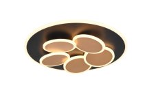 TRIO 653210680 MANDALA stropné svietidlo D490mm SMD LED 35W/4200lm 2700-6500K čierno zlatá, diaľkový ovládač