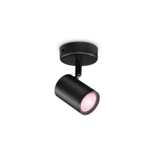 Philips WiZ Colors 8719514551930 IMAGEO bodové svietidlo 1xGU10 5W/350lm 2200-6500K+RGB čierna stmievateľné