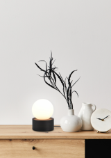 TRIO Reality R59051032 COUNTESS dotyková stolná lampička V170mm 1xE14 čierna matná, biela, On/Off