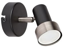 RABALUX 73011 Konrad nástenné bodové svietidlo/spot 1xGU10 matná čierna, strieborná