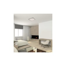 RABALUX 3479 Linden stropní svítidlo LED D455mm 72W/5800lm 3000-6500K chrom, bílá, stmívatelné, dálkové ovládaní, starlight efekt