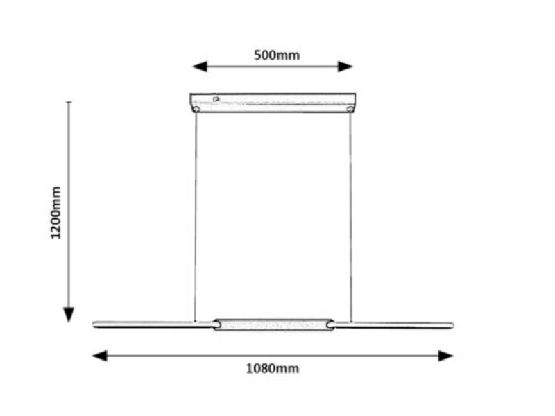 RABALUX 72231 Sindri závesné svietidlo LED 36W/2050lm 3000+4000K čierna, biela, DIP switch