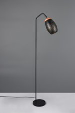 TRIO Reality R41571080 BIDAR stojací lampa v1470mm 1xE27 černá, zlatá