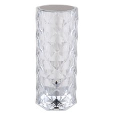GLOBO 28071 GIXI stolní lampička V210mm LED 1,5W/50lm 2700+4000+6500K efekt čirého křišťálu, včetně baterie 800 mAh 3,7V, USB kabel