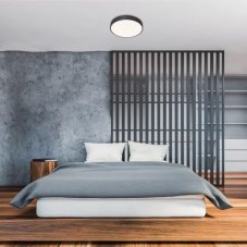 RABALUX 3316 Tesia stropní svítidlo LED D600mm 60W/5000lm 3000-6000K matná černá, bílá, stmívatelné, dálkové ovládaní