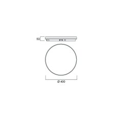 Sylvania 0043513 stropní svítidlo START SURFACE SLIM IP54 ROUND 4000lm 2CCT D WH