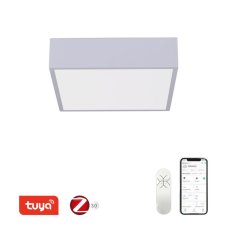 Immax NEO CANTO SLIM 07238L inteligentné stropné svietidlo 280x280x70mm 22W/1610lm, biela, Zigbee 3.0