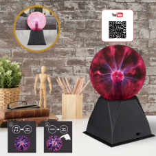 GLOBO 280110 PLASMA stolní lampička V205mm x černá, průhledná, AC 12V 300mA, adaptér