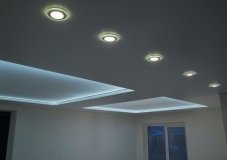 TRIO 653610106 ARGUS zápustné svítidlo SMD LED D82mm 5W/350lm 3000K+RGBW chromová, stmívatelné, dálkový ovladač