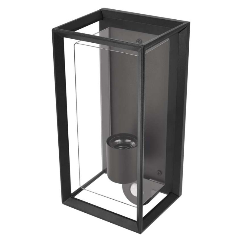 EMOS ZGH040P MALVA venkovní nástěnné svítidlo E27 130 × 120 × 280  IP44 se senzorem černá
