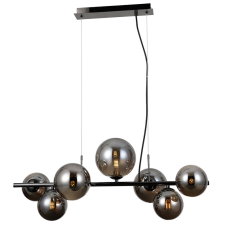 ITALUX PND-406007-7A-BCR Canello závesné svietidlo 7xG9 čierny chróm, dymová