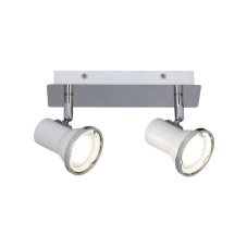 RABALUX 5498 Steve kúpeľňové spot LED GU10 2x4 5W IP44 4000K chróm, biela
