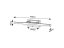 RABALUX 75010 Larcia stropní svítidlo LED D280mm 18W/1060lm 4000K IP44 stříbrná, bílá