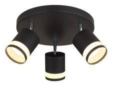 GLOBO 57852-3 LUCERO stropní bodové svítidlo/spot D300mm 3xGX53 7W 600/364lm 3000K černá, opálová