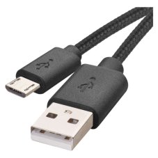 Nabíjací a dátový kábel USB 2.0 USB-A/micro USB-B 2m čierna EMOS SM7008BL