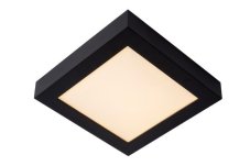 Lucide 28117/22/30 BRICE čtvercové stropní stmívatelné koupelnové LED svítidlo 22W IP44 černá