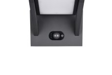 TRIO 253769142 MALAWI solárne nástenné svietidlo so senzorom SMD LED 5W/700lm 2300-4000K IP65 antracit, nabíjateľná batéria, hybrid