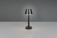 TRIO Reality R54991132 VIDAL dotyková stolní lampička v245mm SMD LED 1,5W/150lm 3000K IP44 černá matná