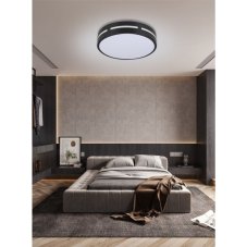 Immax 07152-B40 NEO LITE PERFECTO stropné svietidlo LED D400mm 24W/1500lm 2700-6000K čierna, diaľkové ovládanie