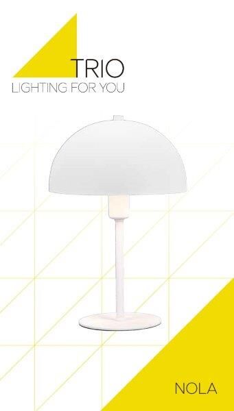 TRIO 506200131 NOLA stolní lampička 1xE14 V305mm bílá matná