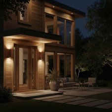 Exteriérové nástenné svietidlo Ideal lux 163611 GUN AP2 BIG COFFEE 2xE27 60W IP54 IP54