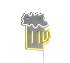 Nástenné svietidlo s vypínačom LED priehľadná IP20 TRIO Reality BEER R23721100