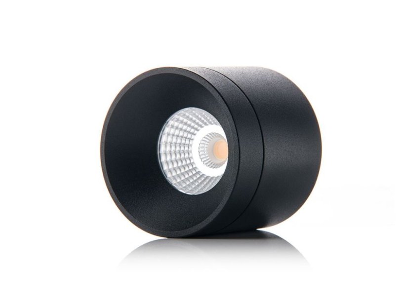 LED2 1110933 TINY stropné povrchové bodové svietidlo 78mm 8W/704lm 3000K čierna
